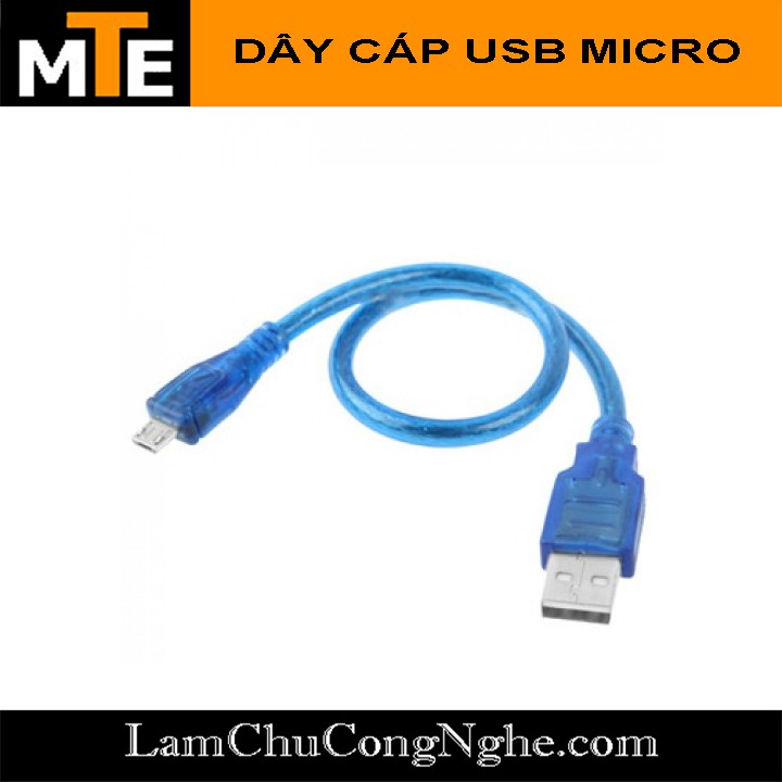 Dây cáp USB type A sang USB micro dài 30 cm