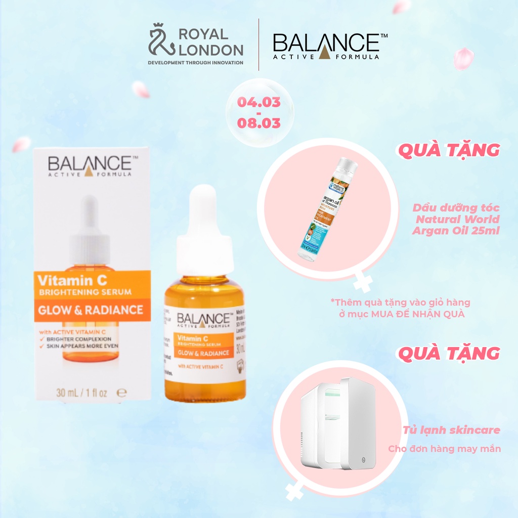 [Mã FMCGMALL giảm 8% đơn từ 250K] Serum Trắng Da, Mờ Thâm Balance Active Formula Vitamin C Brightening 30ml