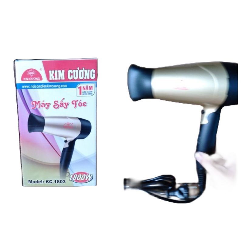 Máy sấy tóc công nghiệp KIM CƯƠNG KC-1803, Máy sấy tóc KIM CƯƠNG KC 1803, 1800W, Chính Hãng, Máy sấy tóc cao cấp KC-1803