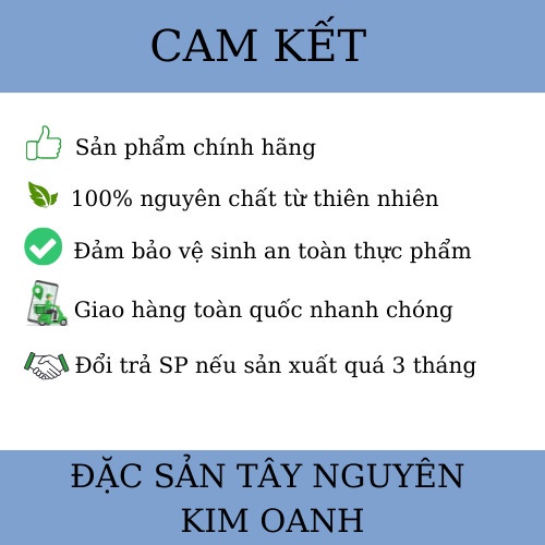 Phấn hoa nguyên chất hoa cà phê đặc sản Tây Nguyên Kim Oanh hộp 500gr