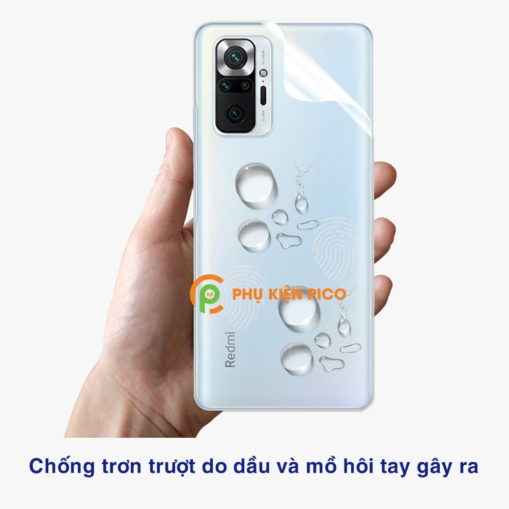 Dán lưng Redmi Note 10 Pro full mặt lưng và viền trong suốt PPF tự phục hồi vết xước - Dán dẻo Xiaomi Redmi Note 10 Pro