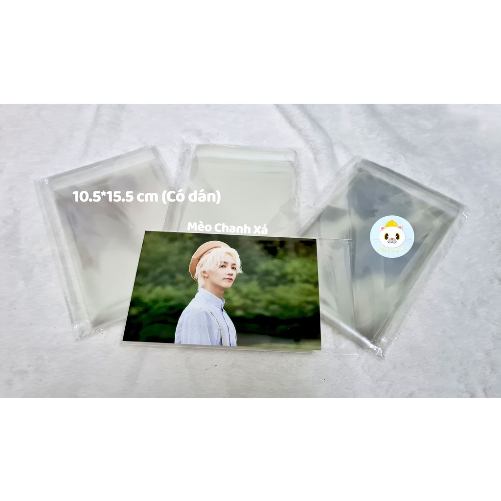 SLEEVE CÓ DÁN 9.1*13.5, 10.3*15.5, 10.5*15.5,10.8*15.5,11.3*16.1, 13*18 ĐỰNG POSTCARD, POSTCARD/PC GMM DÀY