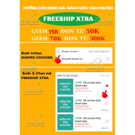 500GRAM NHO VÀNG ẤN ĐỘ SẤY - TÙNG LINH NUT HOUSE