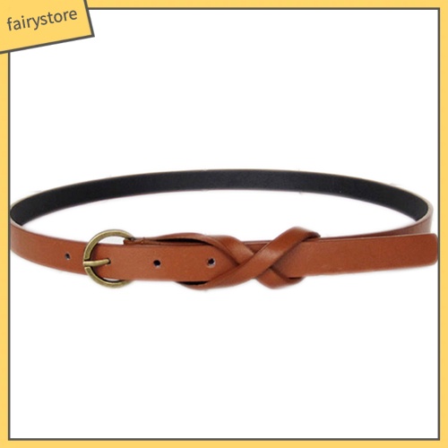 Dây nịt cho nữ mảnh giả da kiểu dáng đơn giản