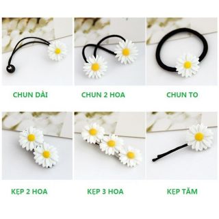 Chun buộc tóc - Kẹp 3 hoa