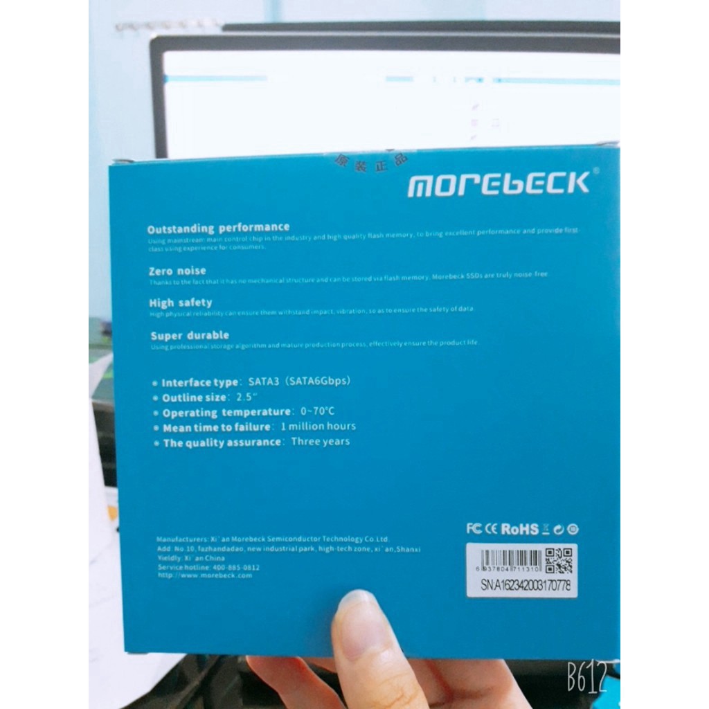 Ổ cứng SSD 2.5 Inch SATA 3 120GB Morebeck
