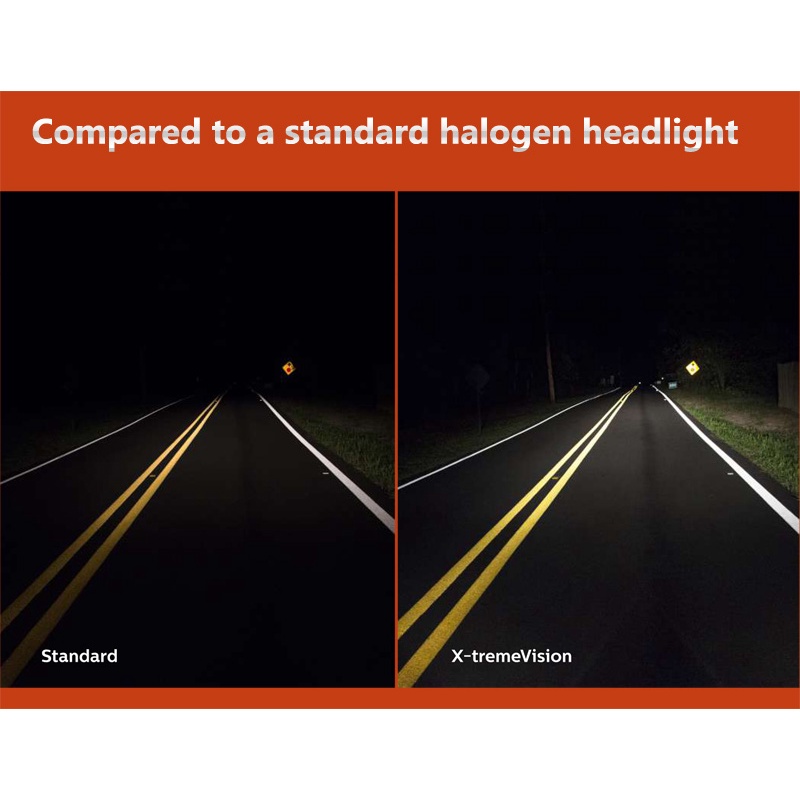 Philips X-treme Vision H1 H4 H7 H11 HB3/4 Đèn sương mù đèn pha halogen đèn pha 3350K Đèn chính hãng đèn chính hãng phụ kiện xe hơi màu vàng