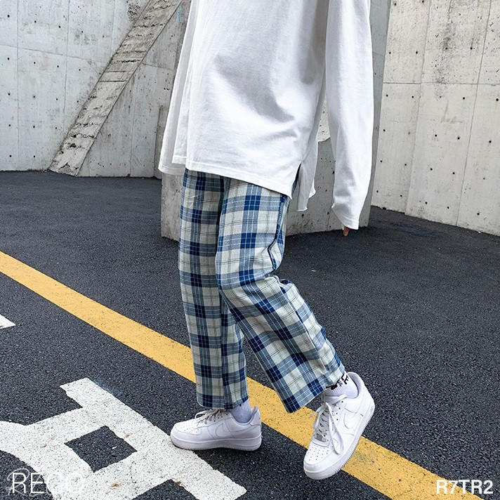 Quần vải nam nữ Hàn Quốc dáng rộng Trousers Loose R7TR2