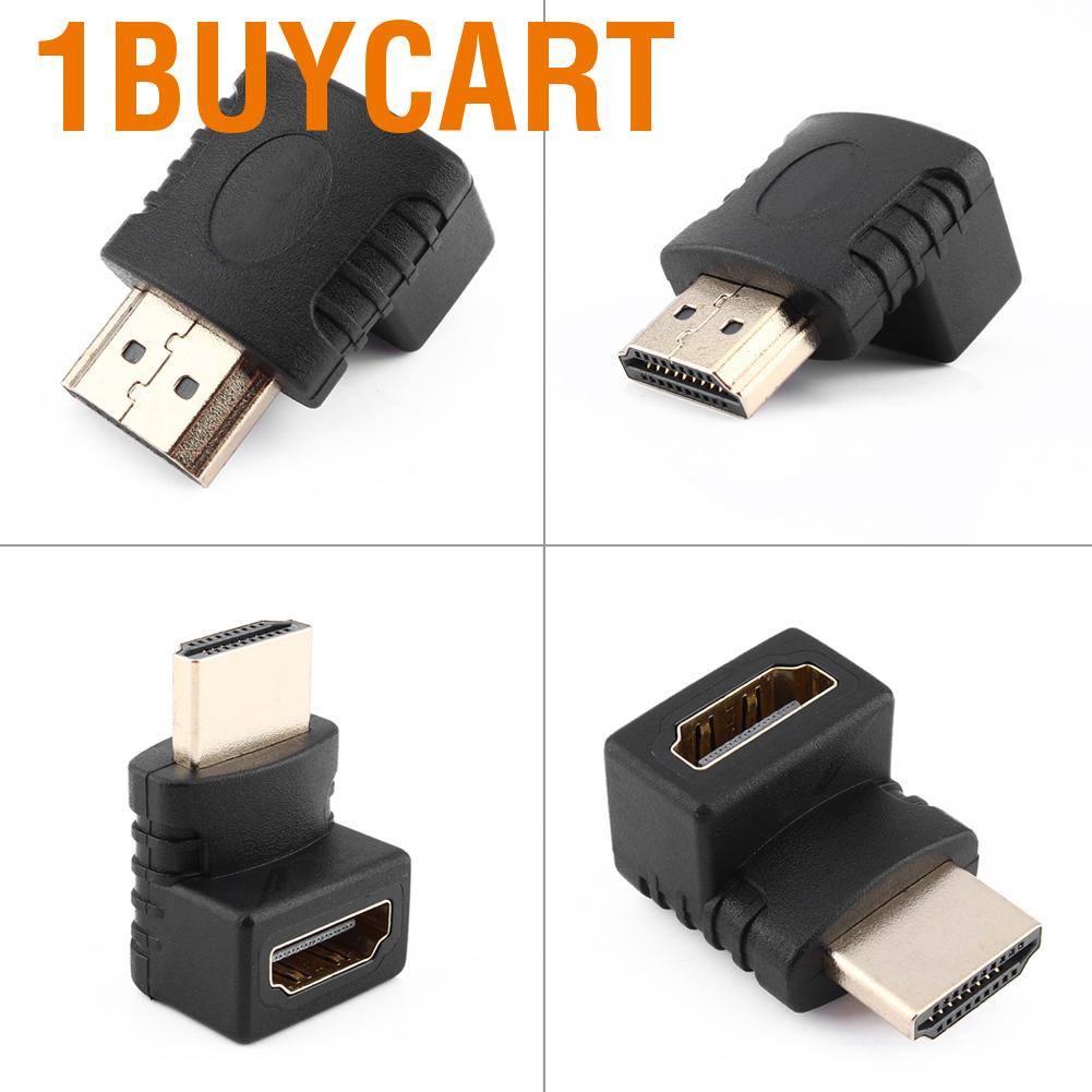 1buycart Usb Cable  270 Degree Hdmi Adapter 10.2 Gbps Male To Female Connector Extender Professional Use HDTV Home Theater for