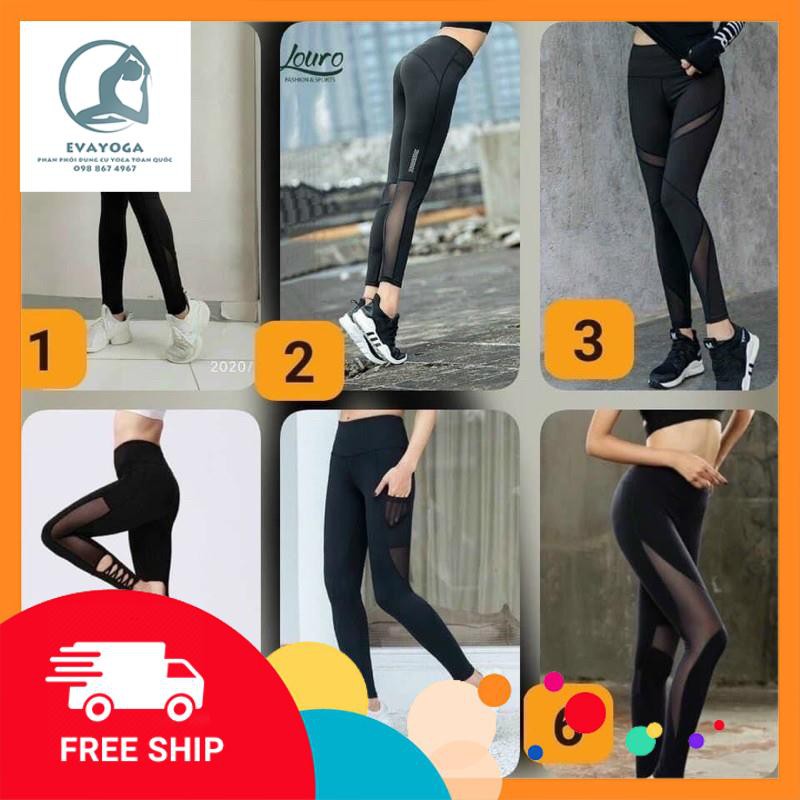 quần dài phối lưới tập thể thao