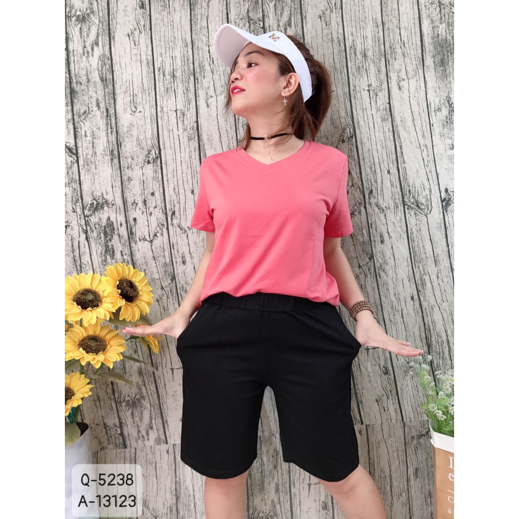 5238 Quần Ngố BIG SIZE Trơn 2 Túi - Q.50