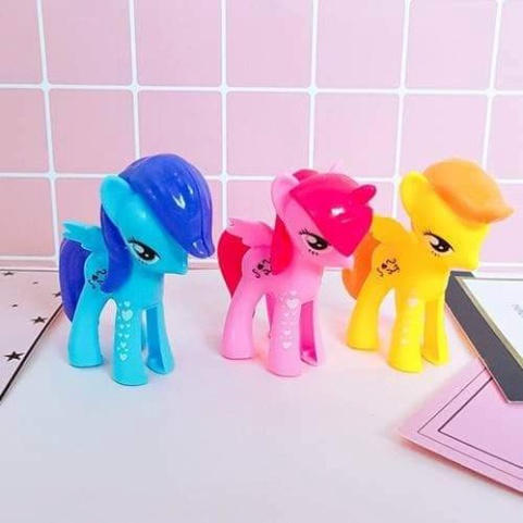 Đồ trang trí bánh kem sinh nhật  bộ ba ngựa pony