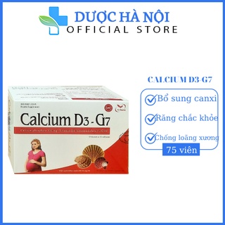 Viên uống calcium d3 - g7 bổ sung canxi,d3 giúp bổ sung và tăng cường hấp thu calci – hộp 75 viên