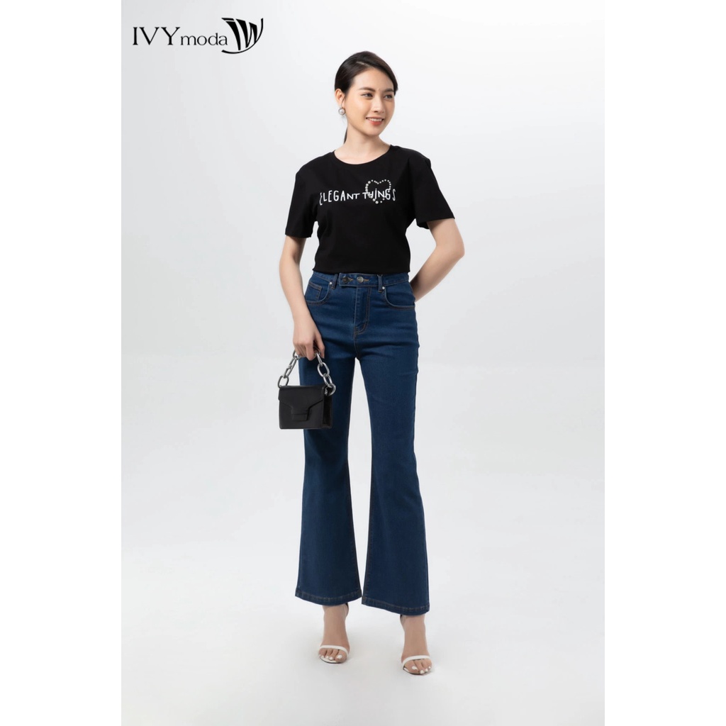 Áo thun nữ in chữ Elegant Things IVY moda MS 57M6695