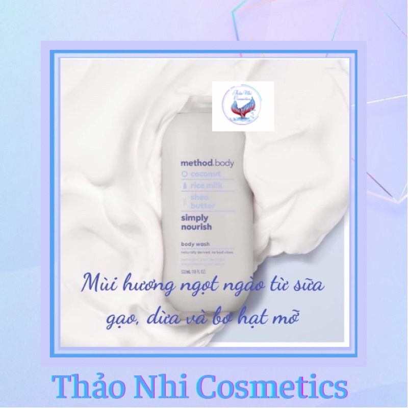 Sữa Tắm organic Method Body Wash 500ML Úc