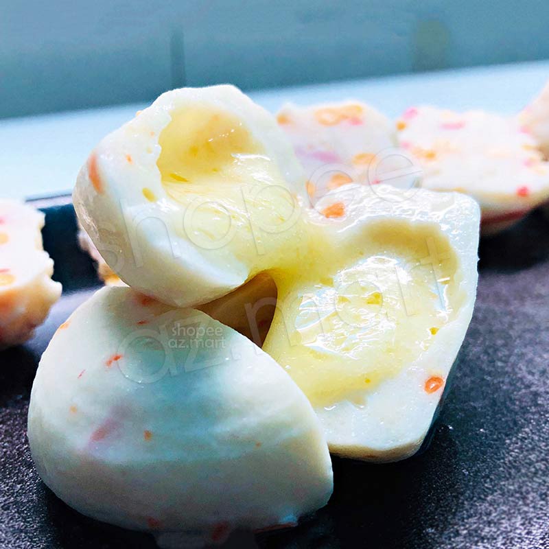 Hải Sản Cá Viên Nhân Phô Mai Mozzarella Viên Thả Lẩu CB Malaysia