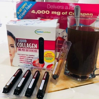 Collagen nước LiQuid - hộp 30 ống MỸ -  sạch sáng bóng nhờ vào công thức đậm đặc và mạnh mẽ.