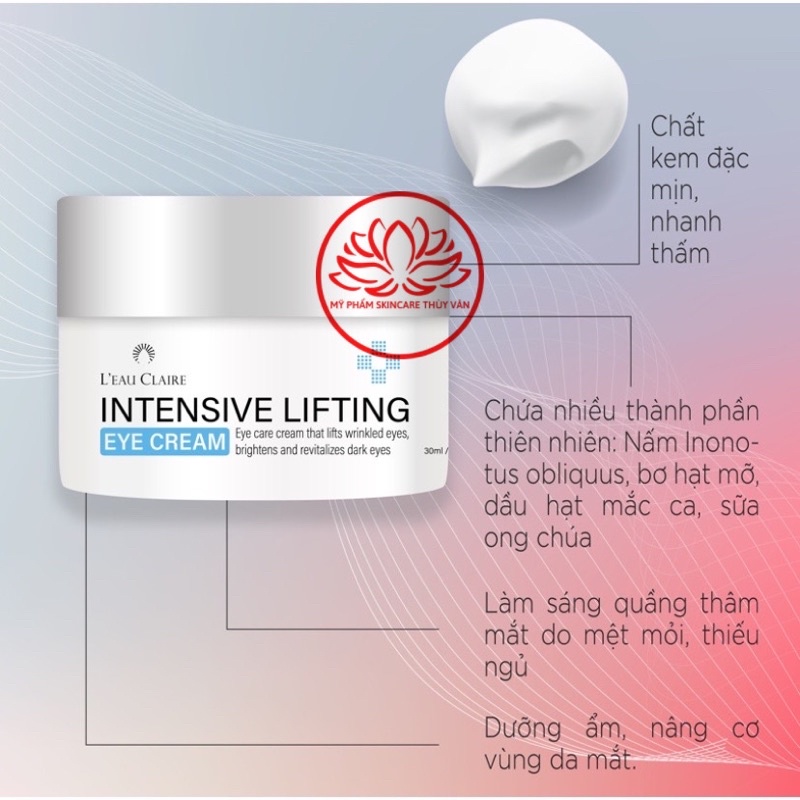 Kem Dưỡng Nâng Cơ Vùng Da Mắt Hàn Quốc Chính Hãng LEAU CLAIRE 30ml