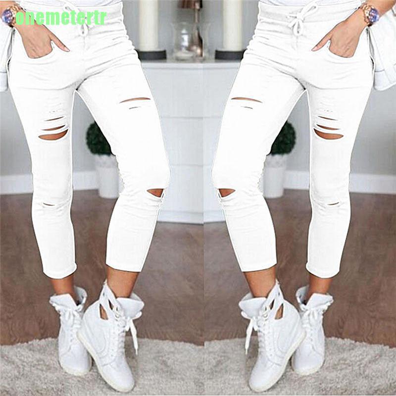 Quần Skinny Rách Lưng Cao Thời Trang Cho Nữ | BigBuy360 - bigbuy360.vn