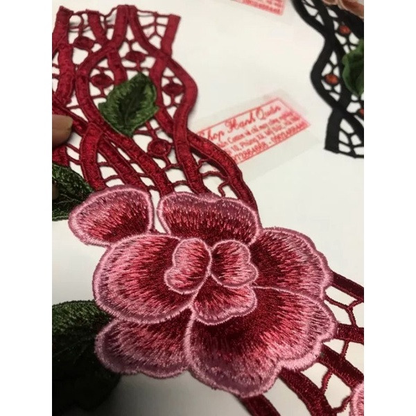 Cổ hoa thêu mã CO84