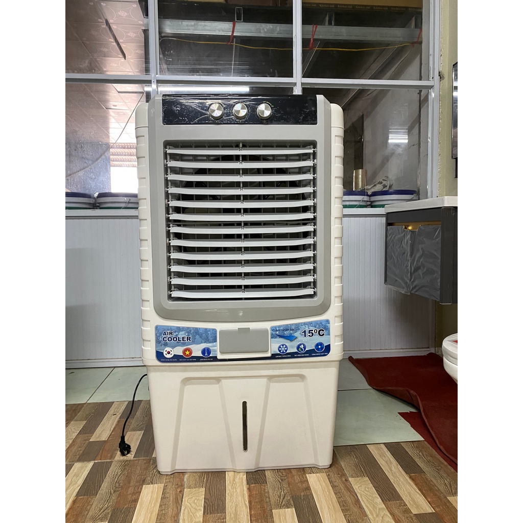 Quạt làm mát bằng hơi nước điều hoà 60 lít CC80 cơ 2022 /động cơ lõi đồng/ (Đá khô trên)