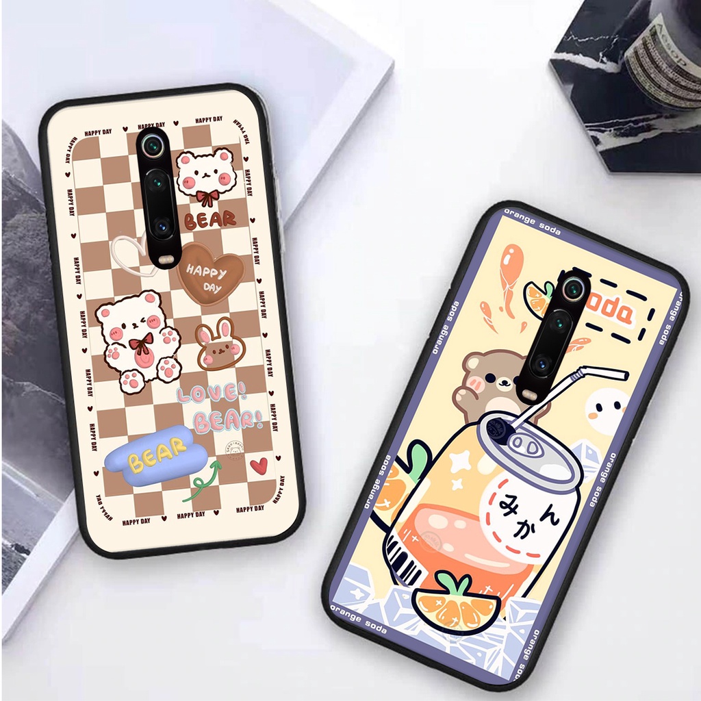 Ốp lưng Xiaomi MI 9T / MI 9T PRO / K20 / K20 PRO in hình 3D GẤU cute be@r, soda, happy day cực hot ,thời thượng