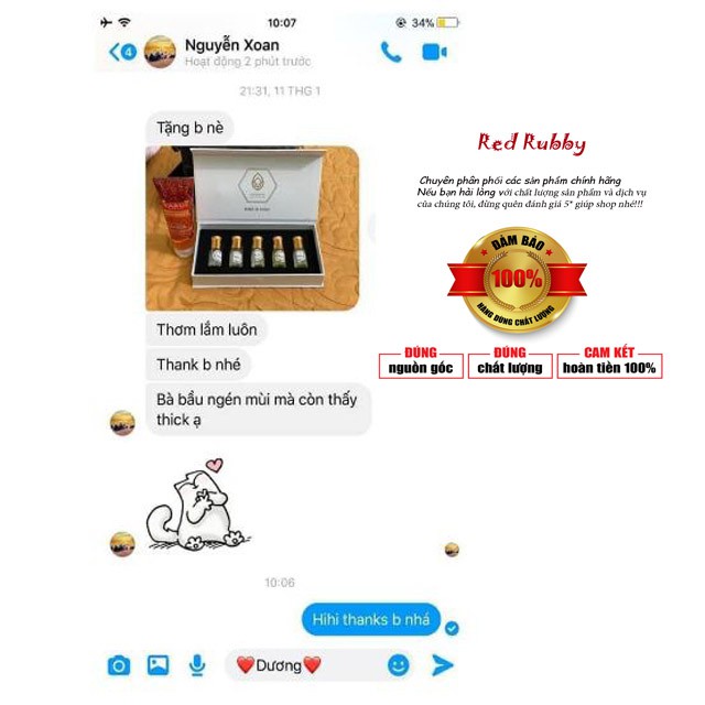 [mua 2 tặng 1]Set 5 chai tinh dầu nước hoa Dubai - thơm nhất, HOT nhất,hàng chính hãng | Thế Giới Skin Care