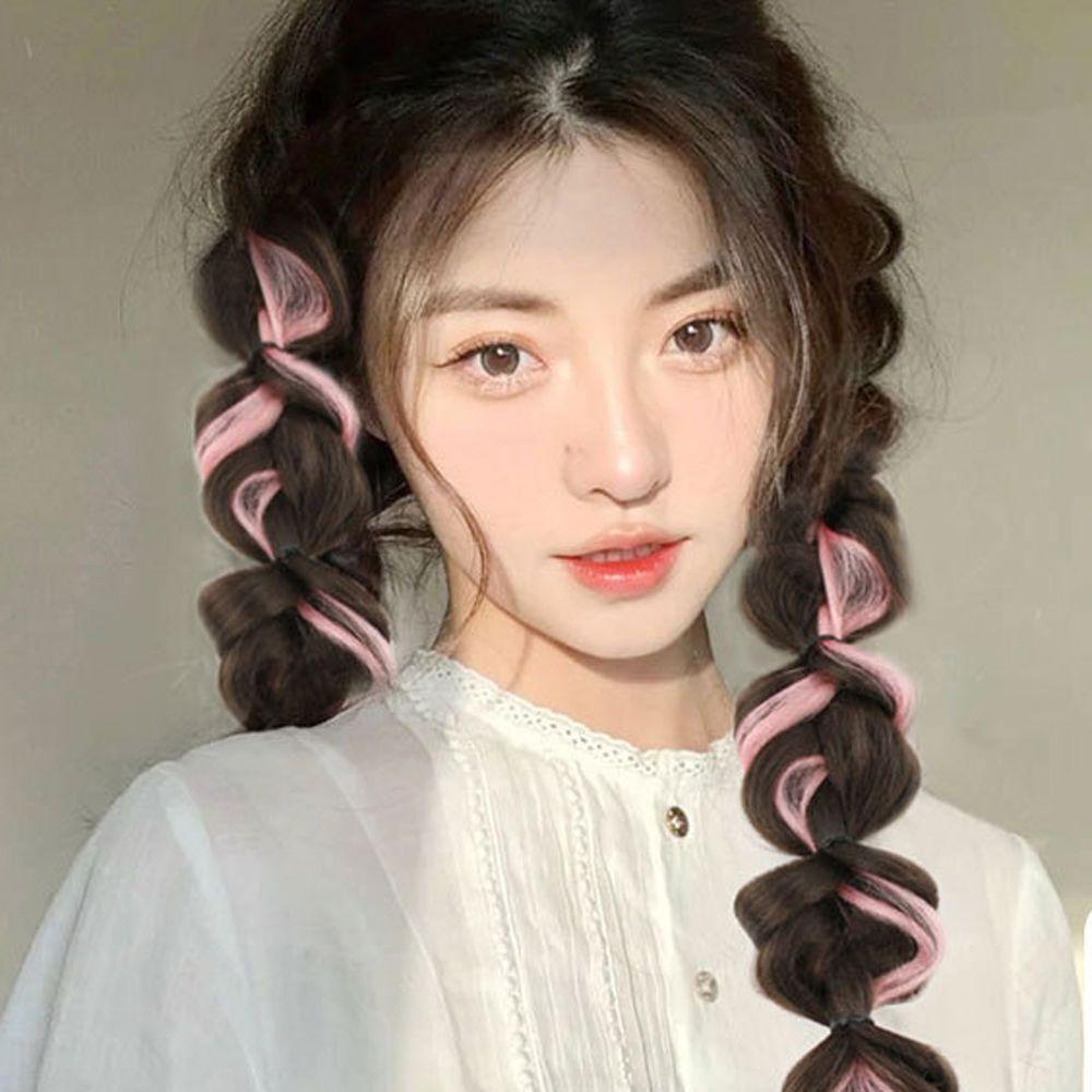 Tép Tóc Giả Thắt Bím Đuôi Bồng Bềnh Màu Sắc Ngọt Ngào BERNARDO