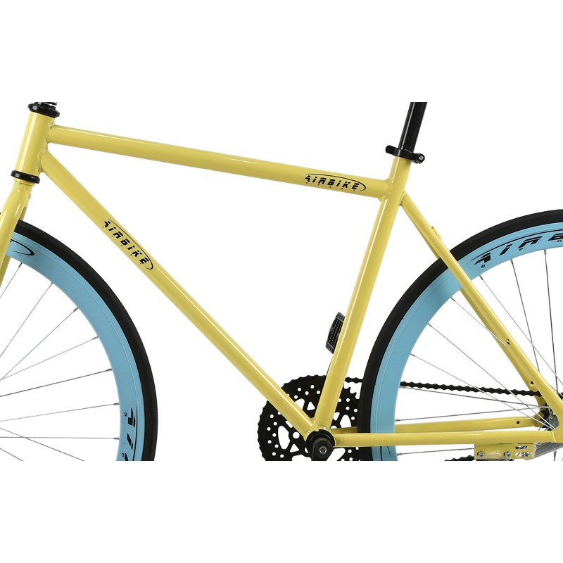 Xe đạp Fixed Gear Air Bike MK78 (màu vàng) thanh lý trưng bày