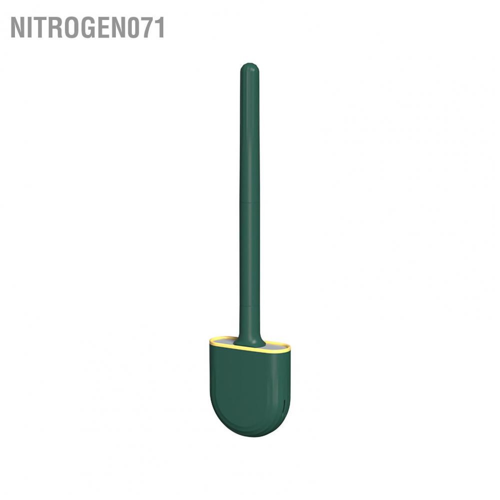 Nitrogen071 Wall Mounted Toilet Brush Mini Bathroom Cleaning with Detachable Handle