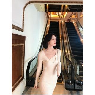 Đầm len nhung dệt kim QC