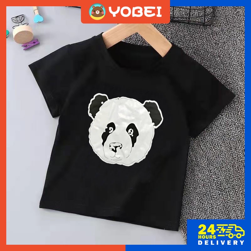 Áo phông cotton tay ngắn unisex cho trẻ em
