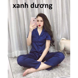 Đồ bộ ngủ mặc nhà Satin lụa cao cấp