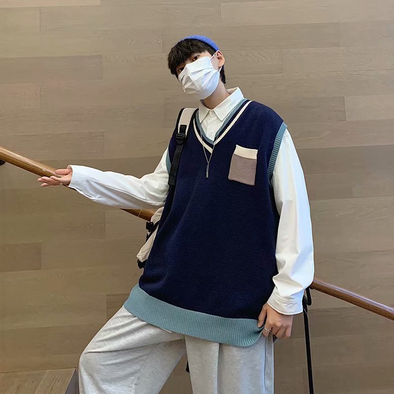 Áo len không tay cổ chữ V thời trang dành cho nam fashion bigsize áo len nữ kiểu hàn quốc áo len nam hàn quốc unisex