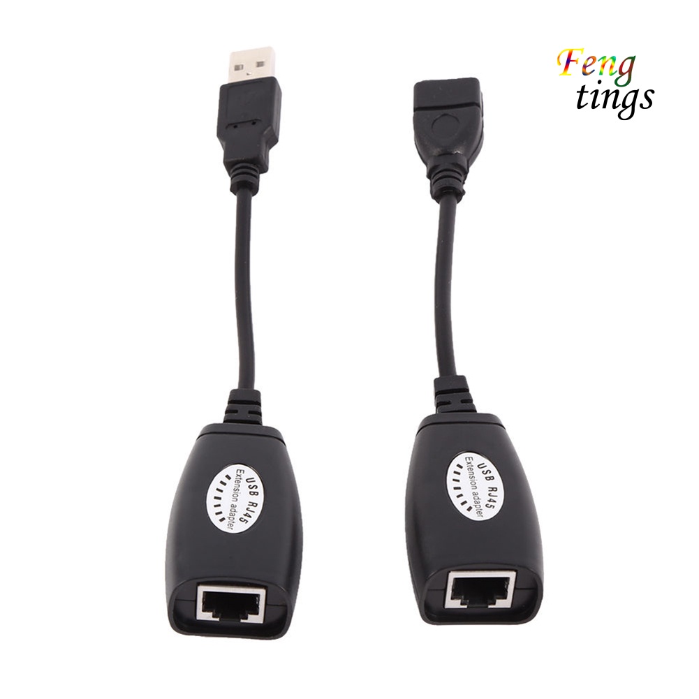 Bộ Cáp Mở Rộng Usb Male Female Sang Cat5 Cat6 Rj45 Lan