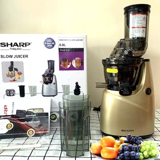 Máy ép chậm SHARP KS 666/888 chính hãng - máy ép trái cây, ép hoa quả cao cấp chạy siêu êm - kiệt bã, BH 12 tháng