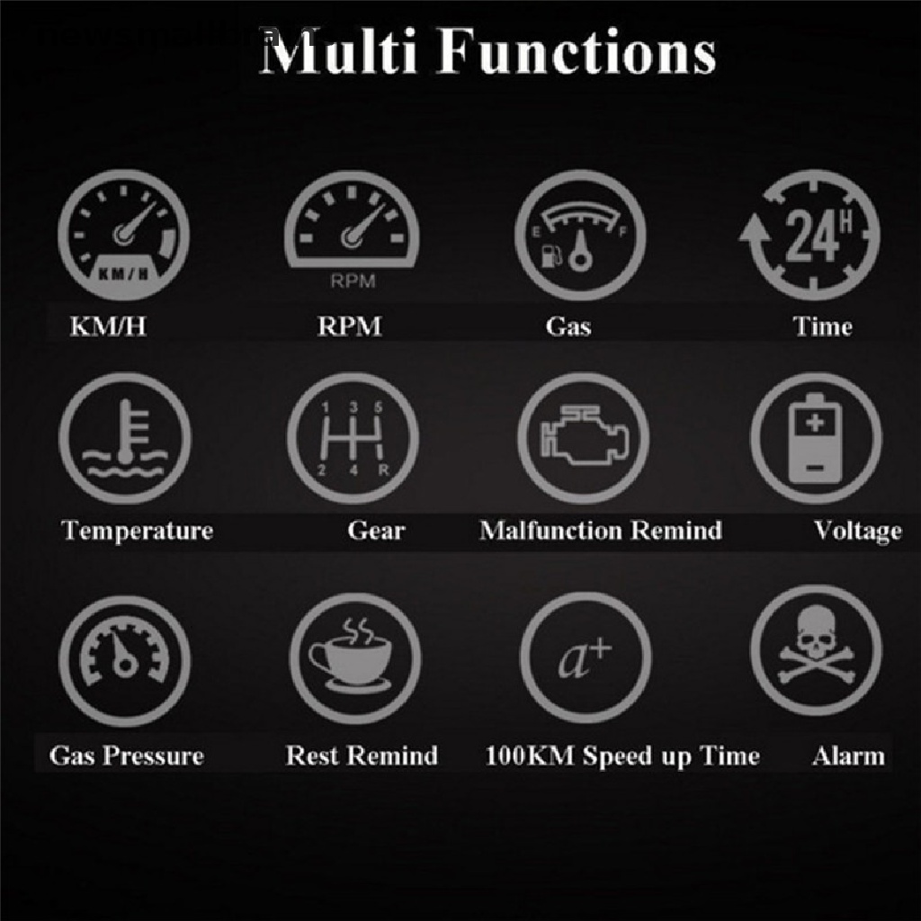 Màn hình hiển thị trên kính lái HUD OBD2 F4 thông dụng cho xe hơi