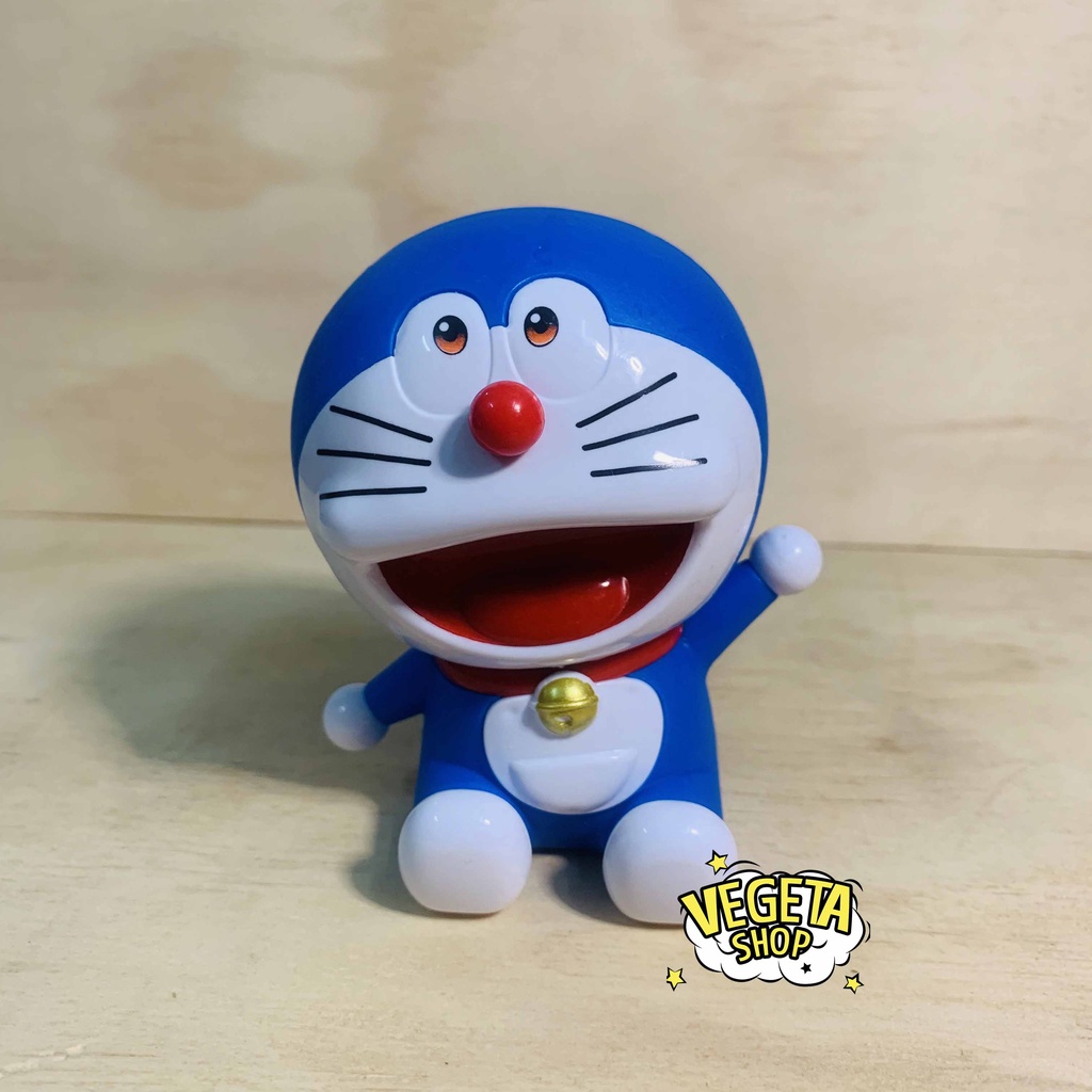 Mô hình Doraemon - Mô hình 6 tư thế Doremon cầm bánh ngồi đứng vẫy tay nằm ngủ bằng nhựa - Cao 8~10cm