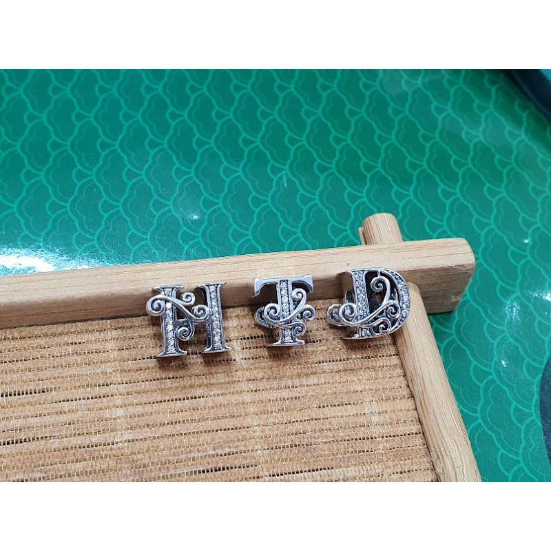 Charm bạc 925  - chử cái