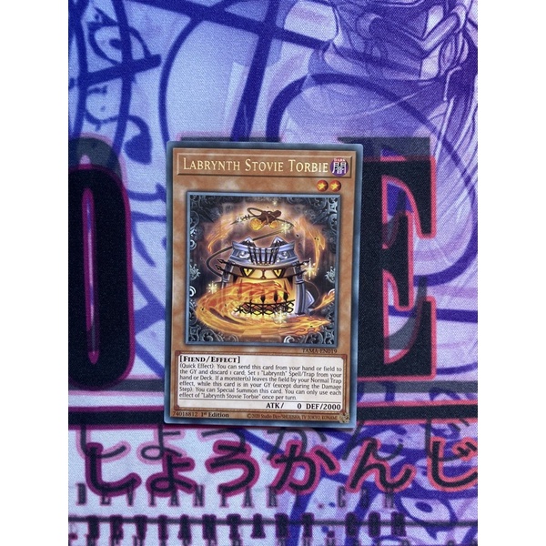 Thẻ bài Yugioh Labrynth Stovie Torbie - Rare - TAMA-EN019