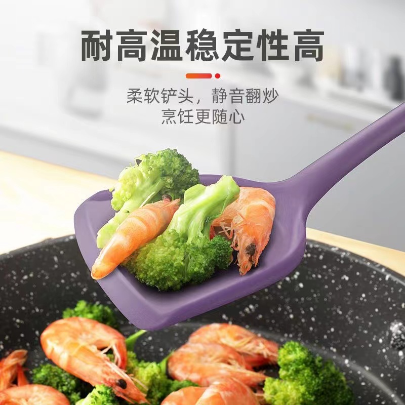 Bộ Dụng Cụ Nấu Ăn Bằng Silicone Chống Dính Chịu Nhiệt Độ Cao Tiện Dụng Cho Nhà Bếp