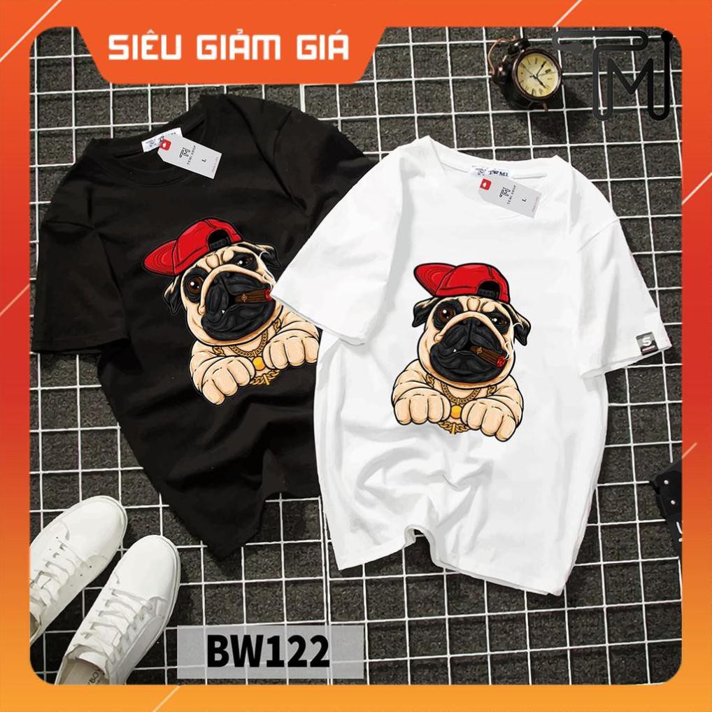 [FREESHIP-ẢNH CHỤP THẬT] ÁO THUN HÌNH CHÓ MẶT XỆ   PUG DOG _ MÃ 122