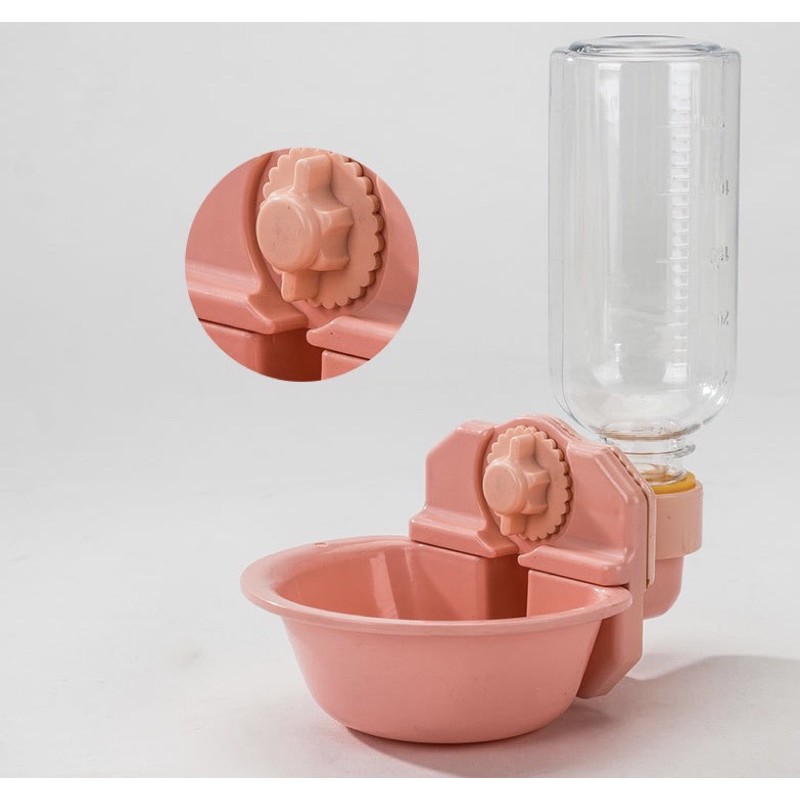 Bình nước treo lồng kèm khay uống tự động cao cấp