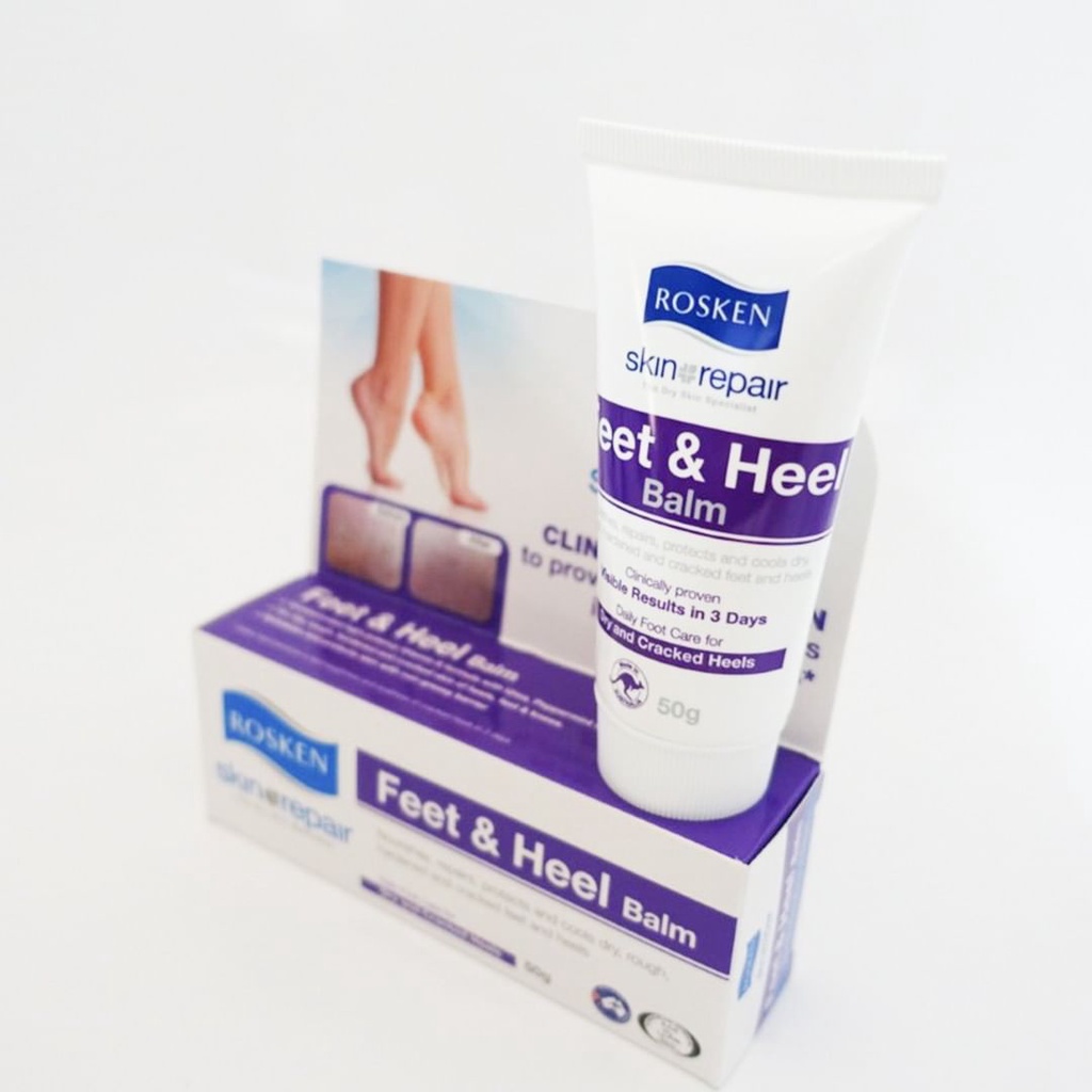 [TEM CÔNG TY] Gel giảm nứt gót chân &amp; ngăn ngừa chai sạn Rosken Feet &amp; Heel Balm 50g