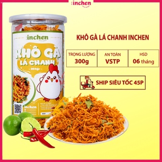Khô gà lá chanh INCHEN 300g, đồ ăn vặt Việt Nam