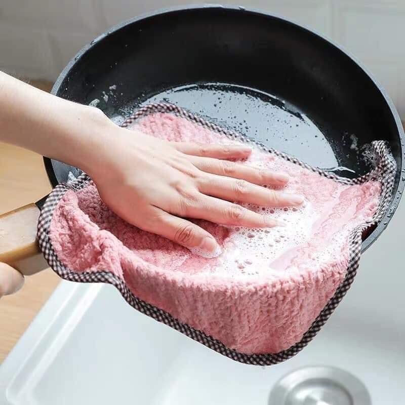 Khăn Lau Đa Năng Mềm Mại Thấm Nước Tốt Có Quai Treo