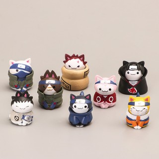 Set 8 mô hình mèo cosplay nhân vật trong anime naruto SIÊU RẺ