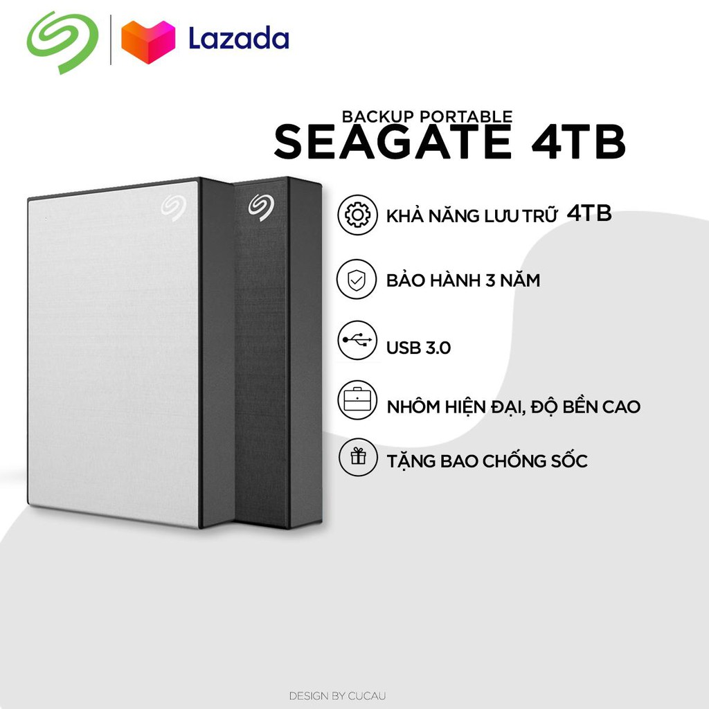 Ổ cứng di động Seagate Backup Plus 4tb New 2019 Hãng phân phối