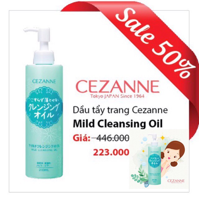 cezanne mild cleansing oil