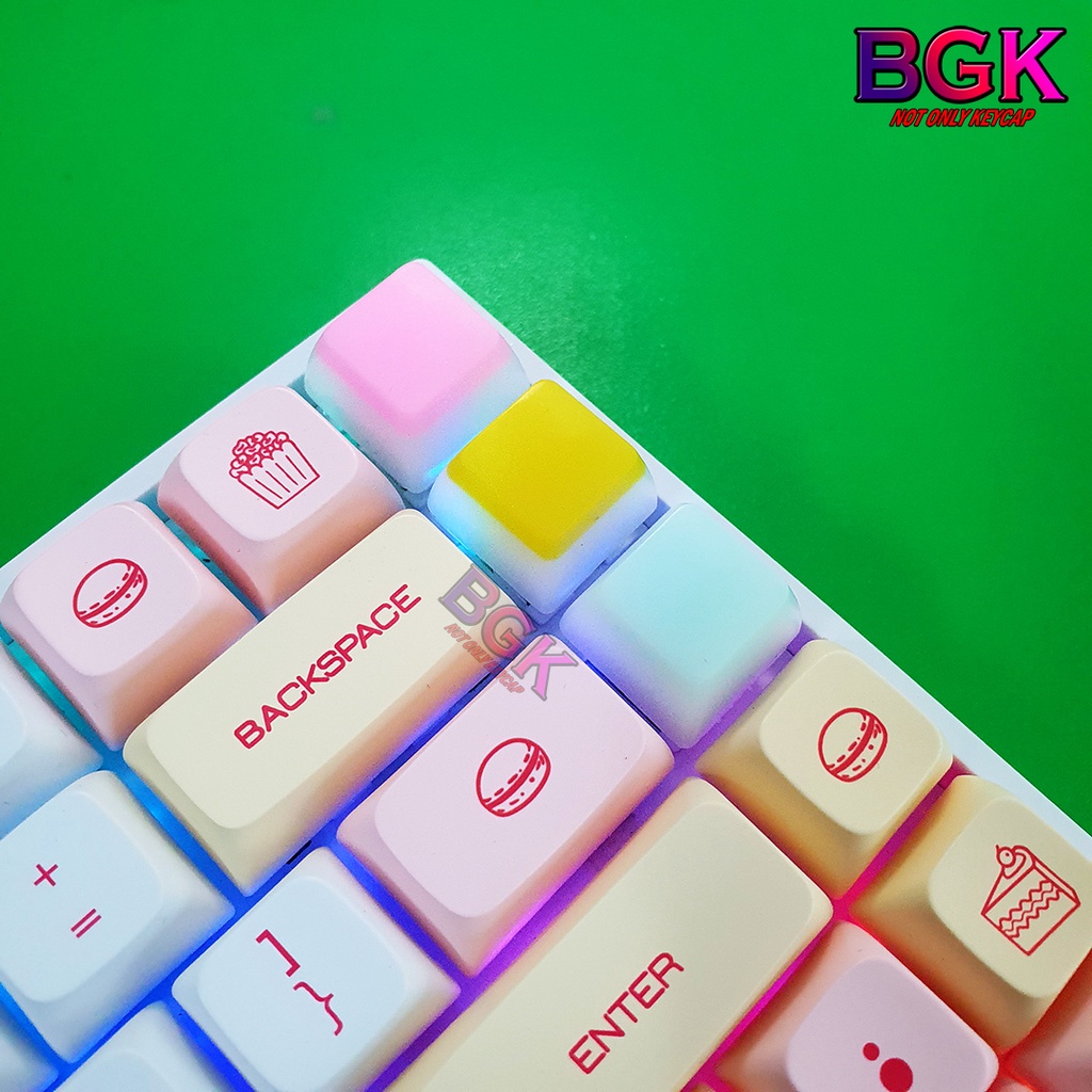 1 nút Artisan Keycap Jelly Cake Resin Chuẩn SA R3 Siêu dễ thương